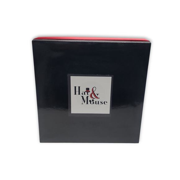 Disney Haunted Mansion Wallpaper Mouse Ear Fascinator Mini Hat w/ Black Veil - Picture 6 of 6